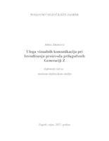 Uloga vizualnih komunikacija pri brendiranju proizvoda prilagođenih Generaciji Z