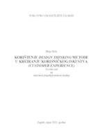 KORIŠTENJE DESIGN THINKING METODE U KREIRANJU KORISNIČKOG ISKUSTVA (CUSTOMER EXPERIENCE)