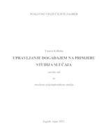 Upravljanje događajem na primjeru studija slučaja