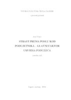 STRAST PREMA POSLU KOD PODUZETNIKA – GLAVNI FAKTOR USPJEHA PODUZEĆA