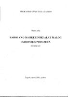 RADIO KAO MARKETINŠKI ALAT MALOG I SREDNJEG PODUZEĆA