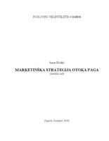 MARKETINŠKA STRATEGIJA OTOKA PAGA