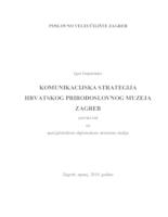 KOMUNIKACIJSKA STRATEGIJA HRVATSKOG PRIRODOSLOVNOG MUZEJA ZAGREB