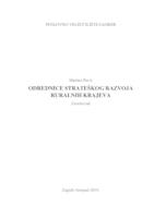 ODREDNICE STRATEŠKOG RAZVOJA RURALNIH KRAJEVA