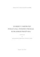 Zaokret u kreiranju poslovanja: Internet prodaja bankarskih proizvoda