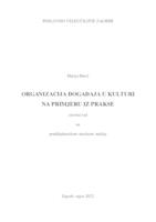 Organizacija događaja u kulturi na primjeru iz prakse