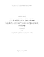 Važnost i uloga poslovnog bontona i poslovne komunikacije u prodaji