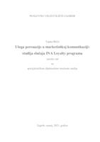 Uloga persuazije u marketinškoj komunikaciji: studija slučaja INA Loyalty programa