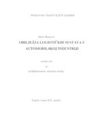 Obilježja logističkih sustava u automobilskoj industriji