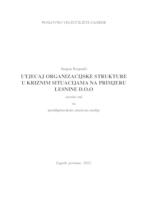 UTJECAJ ORGANIZACIJSKE STRUKTURE U KRIZNIM SITUACIJAMA NA PRIMJERU LESNINE D.O.O.