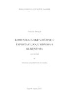 Komunikacijske vještine u uspostavljanju odnosa s klijentima