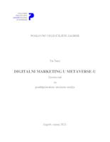 prikaz prve stranice dokumenta Digitalni marketing u metaverse-u