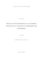 prikaz prve stranice dokumenta Digitalna transformacija sajamskog poslovanja u logistici na primjeru DB Schenkera