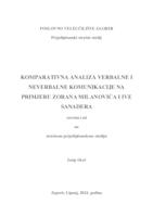 prikaz prve stranice dokumenta Komparativna analiza verbalne i neverbalne komunikacije na primjeru Zorana Milanovića i Ive Sanadera