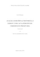 prikaz prve stranice dokumenta Analiza subliminalnih poruka i njihov utjecaj na percpeciju proizvoda