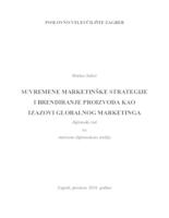 prikaz prve stranice dokumenta Suvremene marketinške strategije i brendiranje proizvoda kao izazovi globalnog marketinga