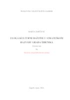 prikaz prve stranice dokumenta Uloga kulturne baštine u strateškom razvoju grada Šibenika