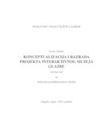 prikaz prve stranice dokumenta Konceptualizacija i razrada projekta interaktivnog muzeja glazbe