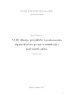 prikaz prve stranice dokumenta NATO I RUSIJA: GEOPOLITIČKO I GEOEKONOMSKO SUPARNIŠTVO KROZ PRIMJERE INDIREKTNIH I ZAMRZNUTIH SUKOBA