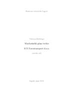 prikaz prve stranice dokumenta Marketinški plan tvrtke ICE Eurotransport d.o.o.