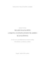 prikaz prve stranice dokumenta MLADI I KAZALIŠTE (ANKETA O UPOZNATOSTI MLADIH S KAZALIŠTEM)