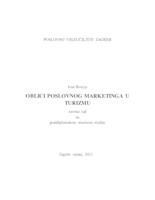 prikaz prve stranice dokumenta Oblici poslovnog marketinga u turizmu