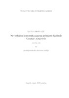 prikaz prve stranice dokumenta Neverbalna komunikacija na primjeru Kolinde Grabar-Kitarović